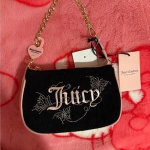 Juicy Couture Black Bag with Gold Chain